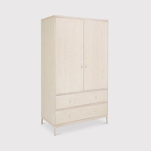 White timber discount wardrobe
