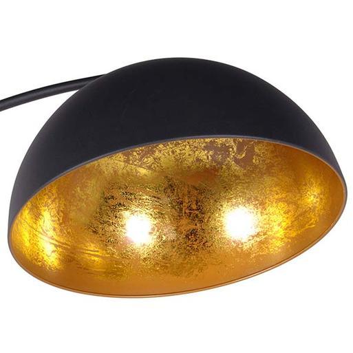 Black and gold 2025 arc floor lamp