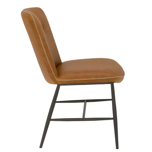 Tanner Brown Faux Leather Dining Chair Barker Stonehouse
