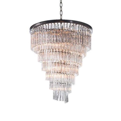 Natural deals crystal chandelier