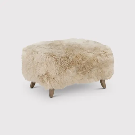 Shearling footstool discount