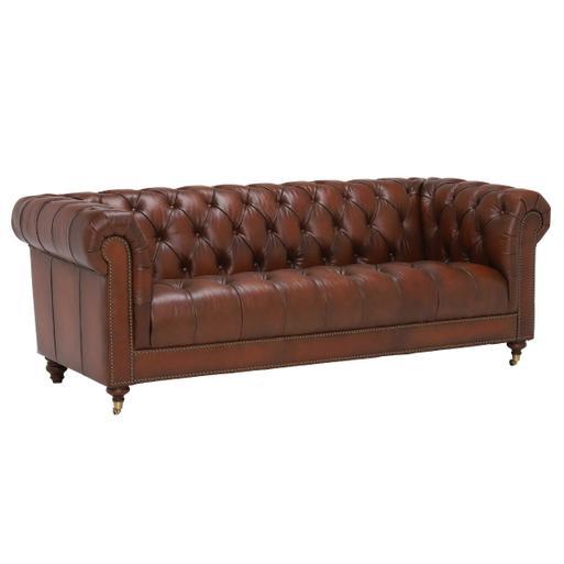 Ullswater Leather 3.5 Seater Chesterfield Sofa Barker Stonehouse