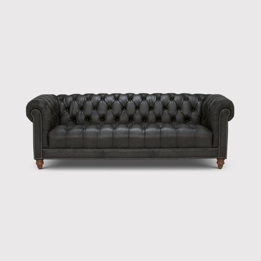 White tufted leather sectional sales