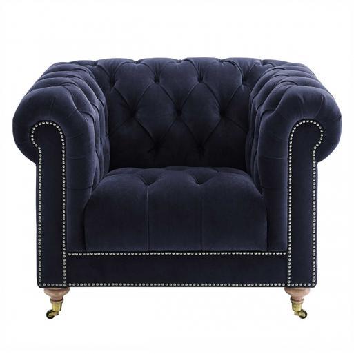 Ullswater Velvet Chesterfield Armchair Barker Stonehouse