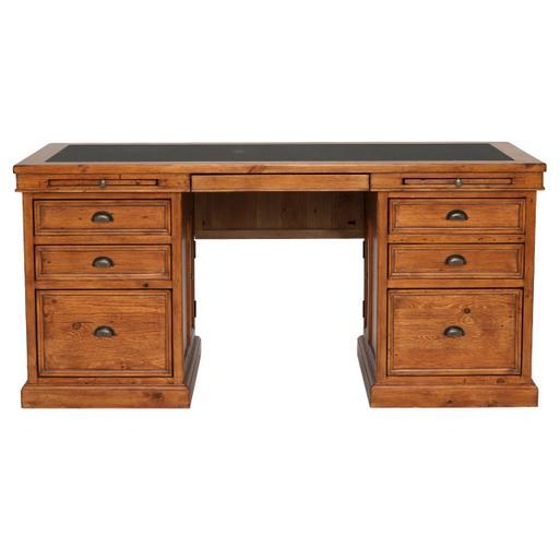Wooden desk on clearance wheels