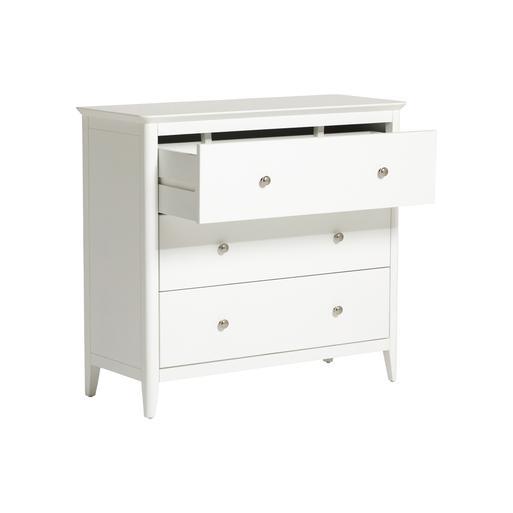 Springwell White Wooden 3 Drawer Chest of Drawers Barker Stonehouse