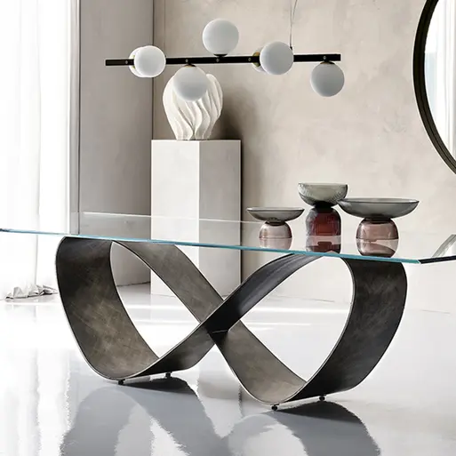Cattelan Italia Butterfly 240cm Dining Table, GFM11 Titanium
