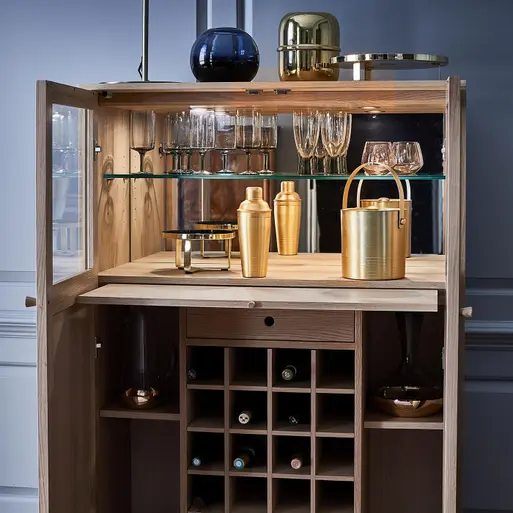 Drinks cabinet with wine rack 2025