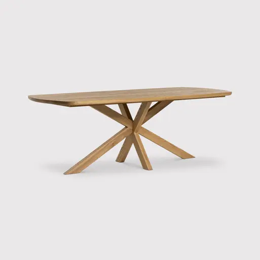 Bergen Solid Ash Wood 200cm Dining Table Seats 4, Ash Wood