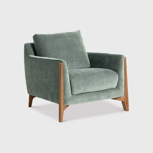 Miles Grey Fabric Armchair, Basalt Grey Barker Stonehouse