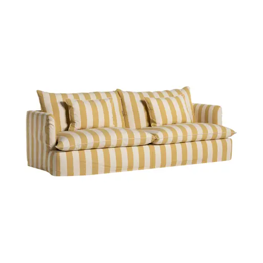 Tetrad Heritage Maja Loose Cover Grand Seater Striped Fabric
