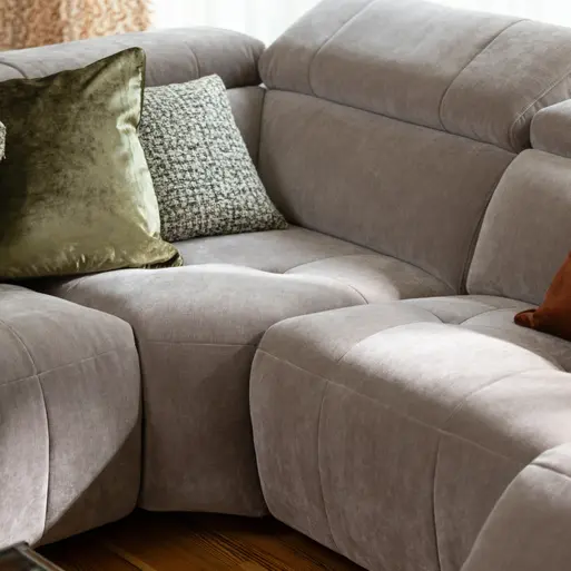 Furniture Outlet Rochester Grey Leather Corner Sofa Rochester