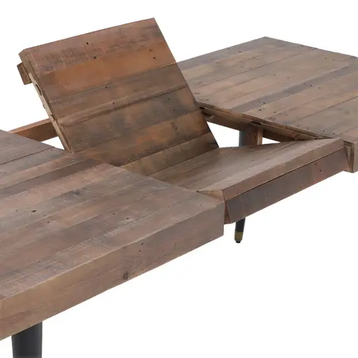 Modi Reclaimed Wood 180-240cm Extending Dining Table, Bench and