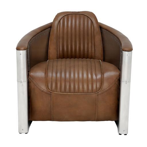 Timothy Oulton Aviator Tomcat Chair, Destroyed Raw and Spitfire