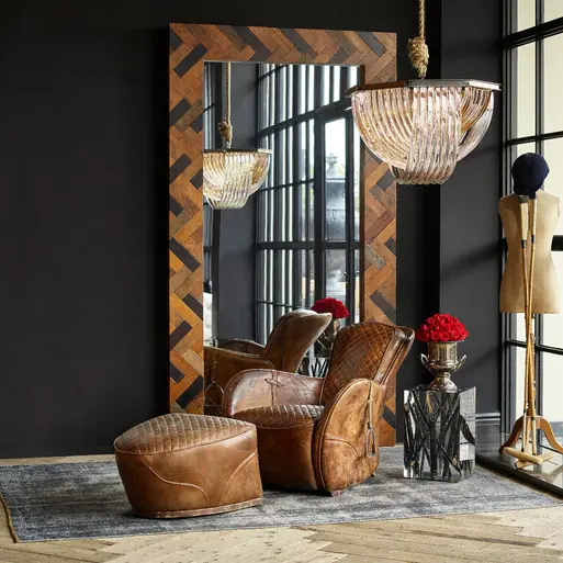 Timothey Oulton Saddle Hand-distressed Aniline Leather with